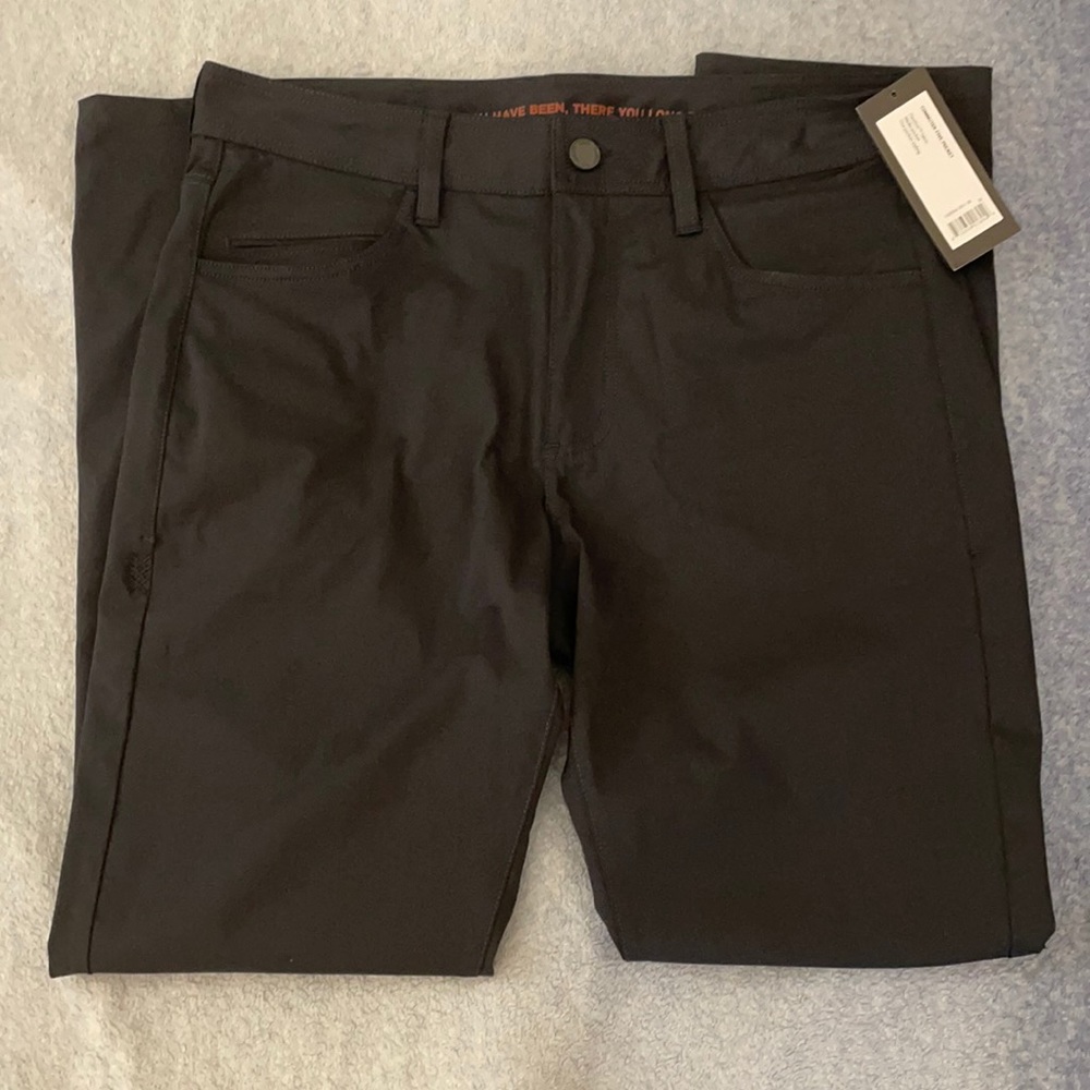 Rhone Commuter Five Pocket 29”L 30”W Black - NWT